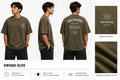 Oversized Premium Dad Division T-Shirt - Vintage Olive